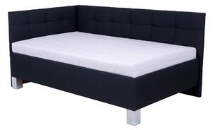 Oblazinjena postelja s prostorom za shranjevanje brez vzmetnice MARIA PETITE 120x200 cm antracit