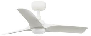 FARO 33824WT-1TW - LED Zatemnitveni stropni ventilator HEY S LED/10W/230V bela pr. 90 cm WT + Daljinski upravljalnik