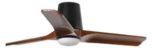 FARO 33837-1TW-LED Zatemnitveni ventilator HEYWOOD TUB S 10W/230V bor/črna pr. 90 cm + Daljinski upravljalnik