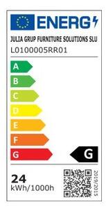 Mat črna LED stropna svetilka 5.5x101 cm Boadella – Kave Home
