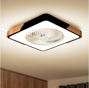 Brilagi-LED Zatemnitvena svetilka z ventilatorjem LED/30W/230V 3000-6500K črna/hrast + Daljinski upravljalnik