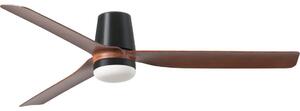 FARO 33831WT-1TW-LED Zatemnitveni ventilator PUNT TUB M 18W/230V rjava/črna pr. 132 cm WT + Daljinski upravljalnik