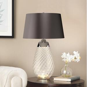 Elstead LENA-TL-L-SMOKE - LED Namizna svetilka LENA 1xE27/40W/230V 74 cm siva