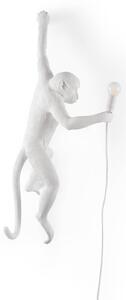 SELETTI Monkey Lamp LED dekorativna stenska svetilka bela, leva