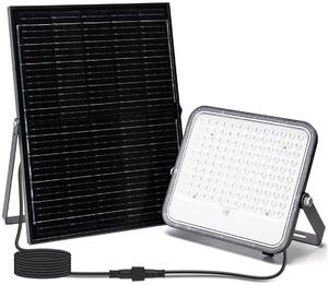 Aigostar - LED RGBW Zatemnitveni solarni reflektor LED/200W/3,4V IP66 + Daljinski upravljalnik