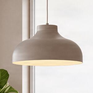Luminex Visoka svetilka Basca, bež, kovina, Ø 40 cm, E27, zatemnjen, Bež, Dnevna soba / jedilnica, Kovina
