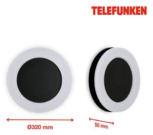 Telefunken Rixi LED zunanja stenska svetilka, črna