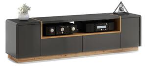 TV miza FRED antracit/hrast artisan