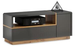 TV miza FRED antracit/hrast artisan