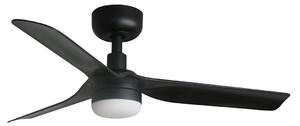 FARO 33822WT-1TW-LED Zatemnitveni stropni ventilator MINI PUNTS LED/10W/230V črna pr. 90cm WT+Daljinski upravljalnik