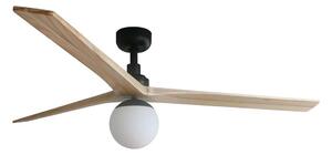 FARO 34282WT-11L - Stropni ventilator KLIM L 1xE27/15W/230V les/črna pr. 150 cm WT + Daljinski upravljalnik