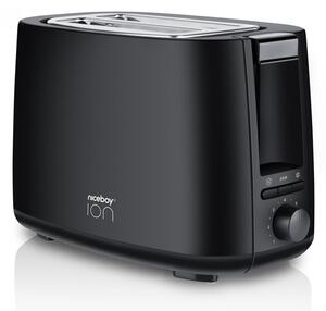 Niceboy ION Cruncher C1 - Toaster z dvema luknjama in roaster 750W/230V črna