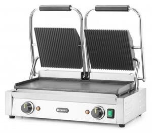 Dvojni Kontaktni Žar, Rebrasta/Gladka, 230V/3600W, 570x395x510mm