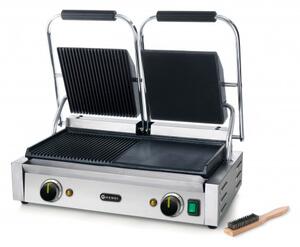 Dvojni Kontaktni Žar, Gladka/Rebrasta, 230V/3600W, (570x395x510mm)