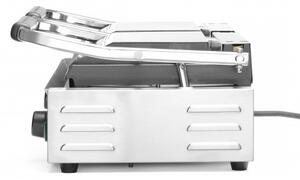 Dvojni Kontaktni Žar, Rebrast, 230V/3600W, (570x395x510mm)