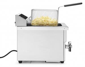 Indukcijska Friteza z Odtočno Pipo 8L, 230V/3500W, (288x619x408mm)