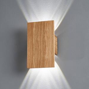 LED stenska svetilka Shine-Wood hrast 4xLED 15x25cm