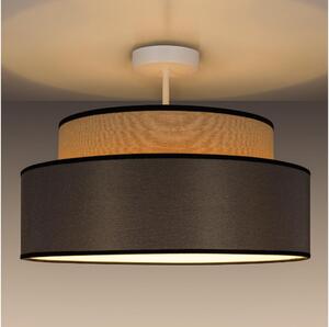 Nadgradni lestenec GRACE 1xE27/60W/230V bež/rjava