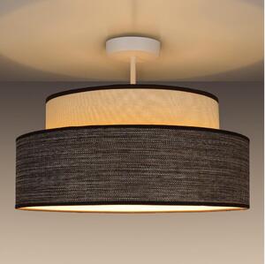 Nadgradni lestenec GRACE 1xE27/60W/230V krem barva/rjava