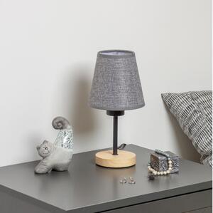 Brilagi - Namizna svetilka NUBILA WOOD 1xE27/25W/230V hrast/siva