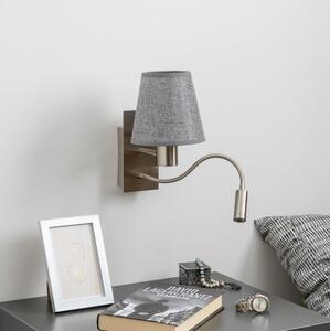 Brilagi - LED Stenska svetilka NUBILA 1xE27/25W/230V + LED/3W krom/siva