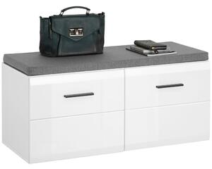 Hom`in Garderobna Klop Avanti, Antracit, Bela
