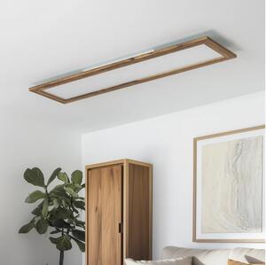 Brilagi - LED Stropna svetilka SLIMFRAME WOOD LED/58W/230V 124x34 cm rjava