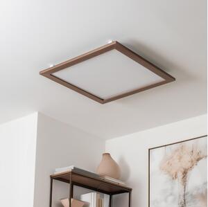 Eglo - LED Nadgradni panel SALOBRENA-RW WOOD LED/34W/230V 2700/4000K temno rjava