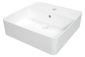 Deante CGS_6U4B - Namizni umivalnik z luknjo SQUARE 42x42 cm keramika/bela