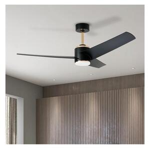 Immax NEO 07280L -LED Stropni ventilator BEAUTY 18W/230V črna Wi-Fi Tuya + Daljinski upravljalnik