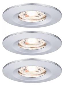 Paulmann 94303 - SET 3xLED/4W IP44 Kopalniška vgradna svetilka COIN 230V