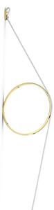 FLOS Wirering White LED stenska svetilka Ring gold