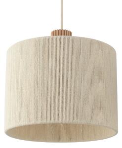 Brilliant Visoka svetilka Arlo, bež, tekstil, dolžina 120 cm, s tremi žarnicami, zatemnjen, Bež, Dnevna soba / jedilnica, Tkanine / tekstil, Sodobni