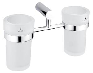 NIMCO BR 11058DW-26 -Stensko držalo za zobno ščetko BORMO mat steklo/sijajni krom