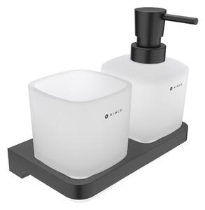 NIMCO MAC 2905831C-T-90-Stenski dozator mila in stojalo za zobno ščetko MAYA 320 mm