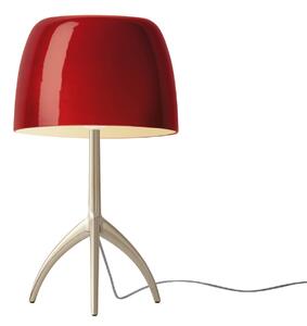 Foscarini Lumiere grande krem/rdeča z možnostjo zatemnitve