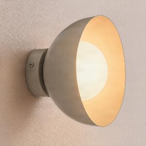 EMIBIG LIGHTING Stenna svetilka Bibi K1, siva, jeklo/steklo, Ø 18 cm, zatemnjen, Siva, Dnevna soba / jedilnica, Kovina, Sodobni