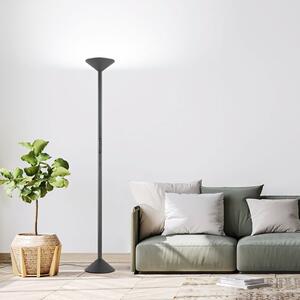 Fabas Luce Stojalo z LED svetilko Tratto, antracit, kovina, CCT, možnostjo zatemnitve, zatemnjen, Črna, Dnevna soba / jedilnica, Kovina, Sodobni
