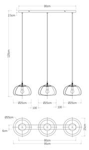 Globo 15743-3H - Lestenec na vrvici JELLA 3xE14/40W/230V