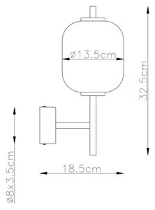 Globo 15217W - LED Stenska svetilka EWALD LED/7W/230V