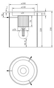 Globo 15904DF - Stropna svetilka TULIVAR 1xE27/40W/230V