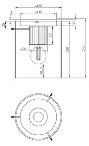 Globo 15904DS - Stropna svetilka TULIVAR 1xE27/40W/230V