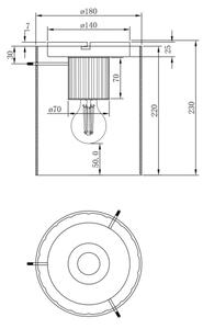 Globo 15904DA - Stropna svetilka TULIVAR 1xE27/40W/230V