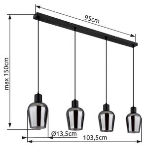 Globo 15627-4 - Lestenec na vrvici RYAN 4xE27/40W/230V