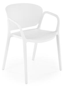 Beli plastični stol K491