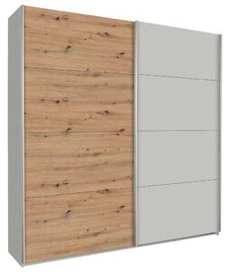 Modern Living Omara Z Drsnimi Vrati Feldkirch, Siva, Barva Hrasta