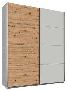 Modern Living Omara Z Drsnimi Vrati Feldkirch, Siva, Barva Hrasta