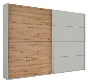 Modern Living Omara Z Drsnimi Vrati Feldkirch, Siva, Barva Hrasta