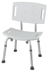 Careosan Kopalniški stol (75 cm - 92 cm, Nosilnost: 110 kg, Bele barve/srebrne barve)
