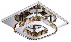 Kvadratna kristalna stropna svetilka Plafond Glamour 8W APP405-C
